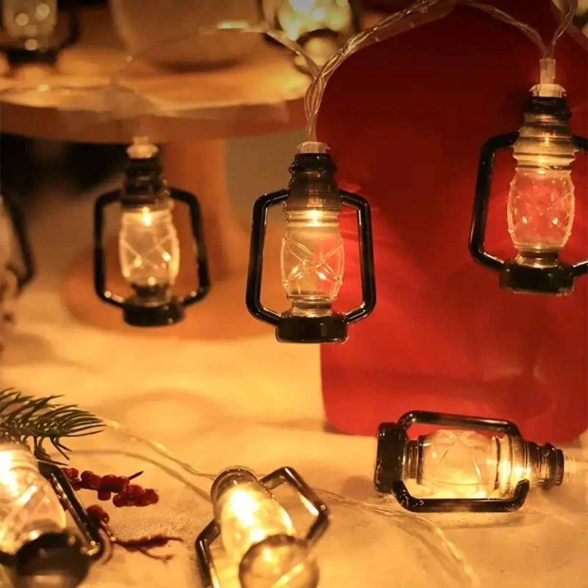 โคมไฟ LED สำหรับตั้งแคมป์1ชิ้น1.5ม./3ม. โคมไฟตกแต่งกลางแจ้งโคมไฟขวดน้ำมันก๊าดแบบย้อนยุคเต็นท์ไฟตกแต่ง