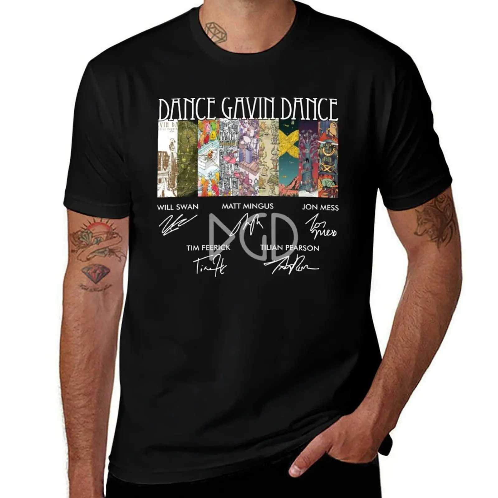 Dance Gavin Dance Will Swan Matt Mingus Jon Mess, Graphic Trending Unisex Youth T-Shirt Fashion Graphic Tee for Men T-Shirt