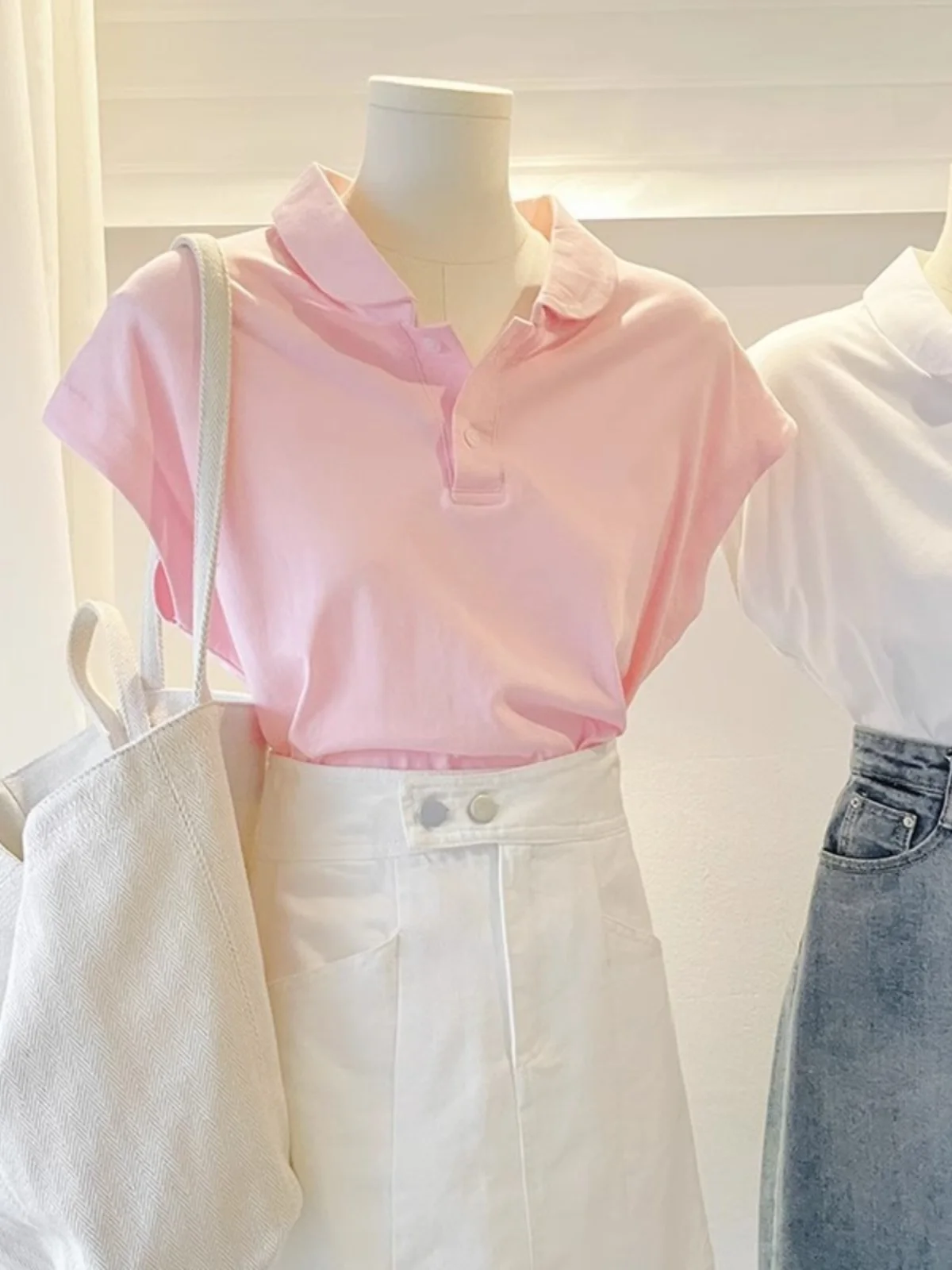 Été violet Ne ort Sve ample femmes T-shirt coréen Sle coton décontracté Faion haut confortable respirant