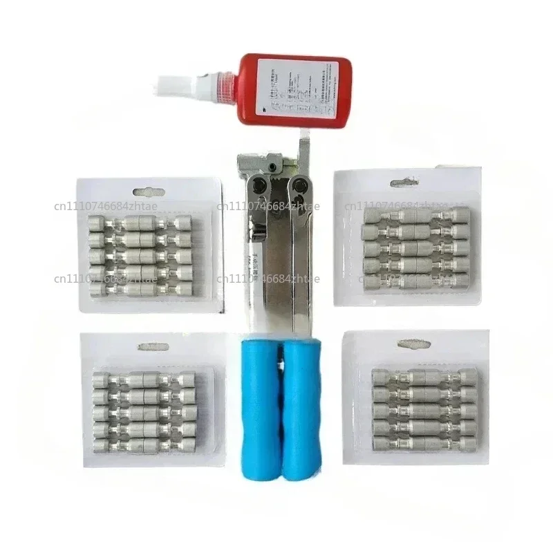 Refrigerator Repair Welding-Free Tool Set Composite Ring Sealing Liquid Frk Press Plier with 50 PCs 80 Pcs Lock Ring
