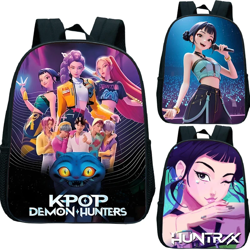 KPop Demon Hunters léger enfants sac à dos filles garçons enfants orthopédique Bookbag Mira Rumi Zoey imprimé sacs d'école Mochila
