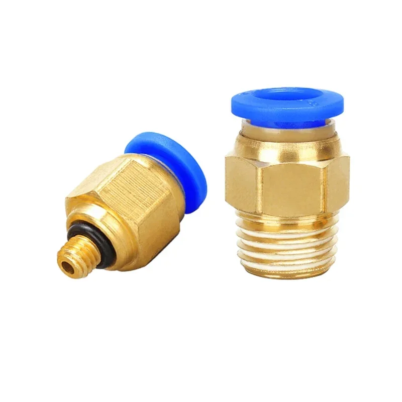 PC Air Pneumatic Fitting Quick Connector 4mm 6mm 8mm 10mm 12mm Male Thread 1/8 1/4 3/8 1/2 For Air Compressor Hose Tube Pipe