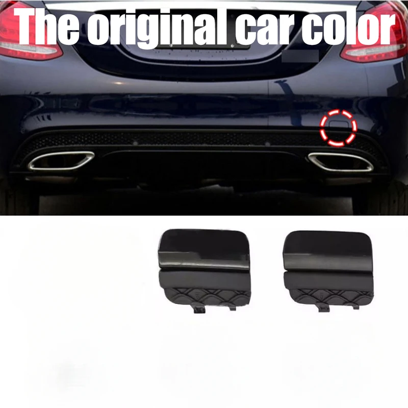 1pcs Car Rear Bumper Tow Eye Hook Covers Cap Suitable For Benz C Class W205 C43 C63 S C450 Sport 2015-2018 Cars Accessories