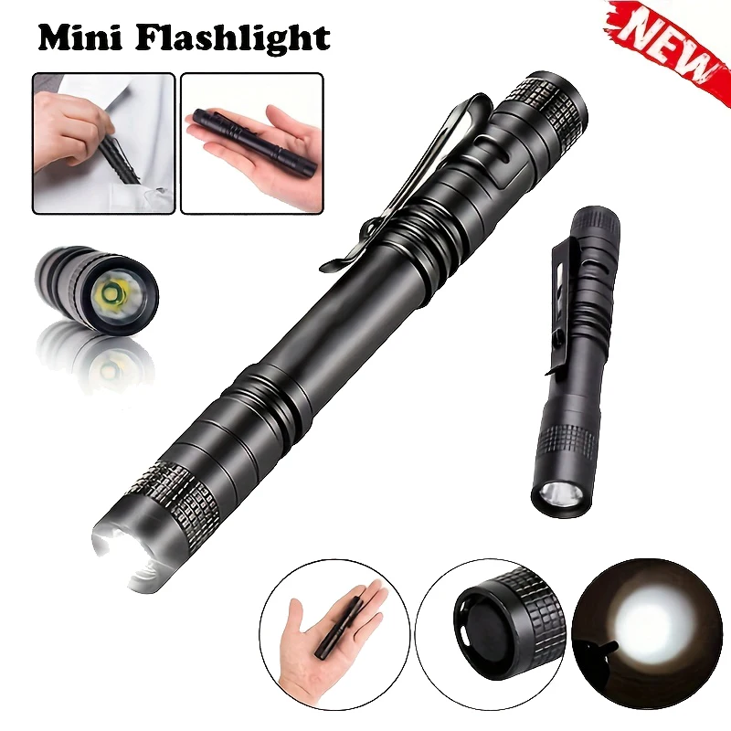 Mini Portable LED Pen Light Pocket Ultra Bright High Lumens Handheld Flashlight Linterna Torch For Camping Outdoor Emergency