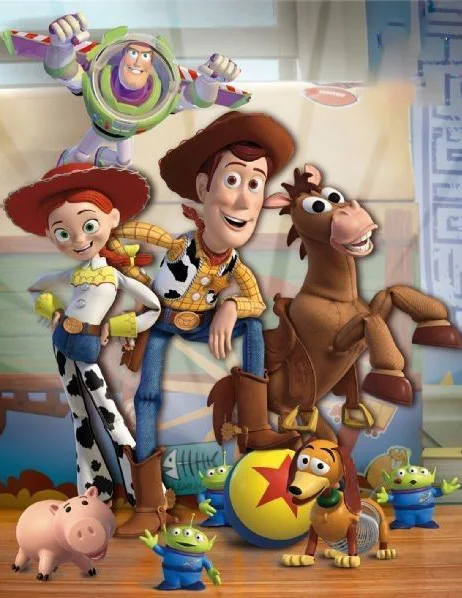 Pintura en lienzo de Woody Buzz Pixar Toy Story, arte de pared de dibujos animados de Disney, póster nórdico para sala de estar