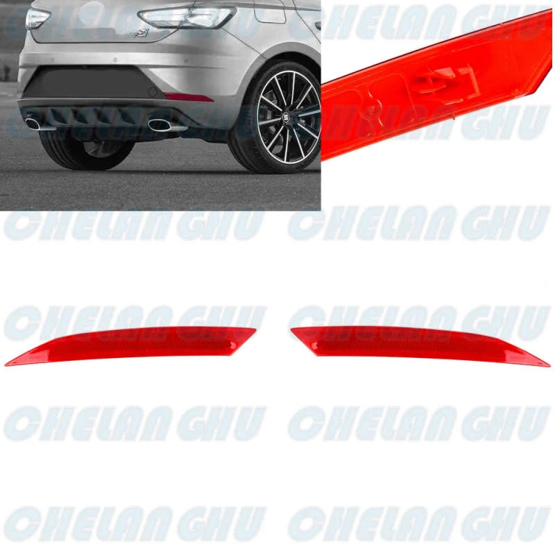 

For Seat Leon 2017 2018 2019 2020 1 Pair Rear Bumper Reflector Car accessories 5F0945105H 5F0945106H