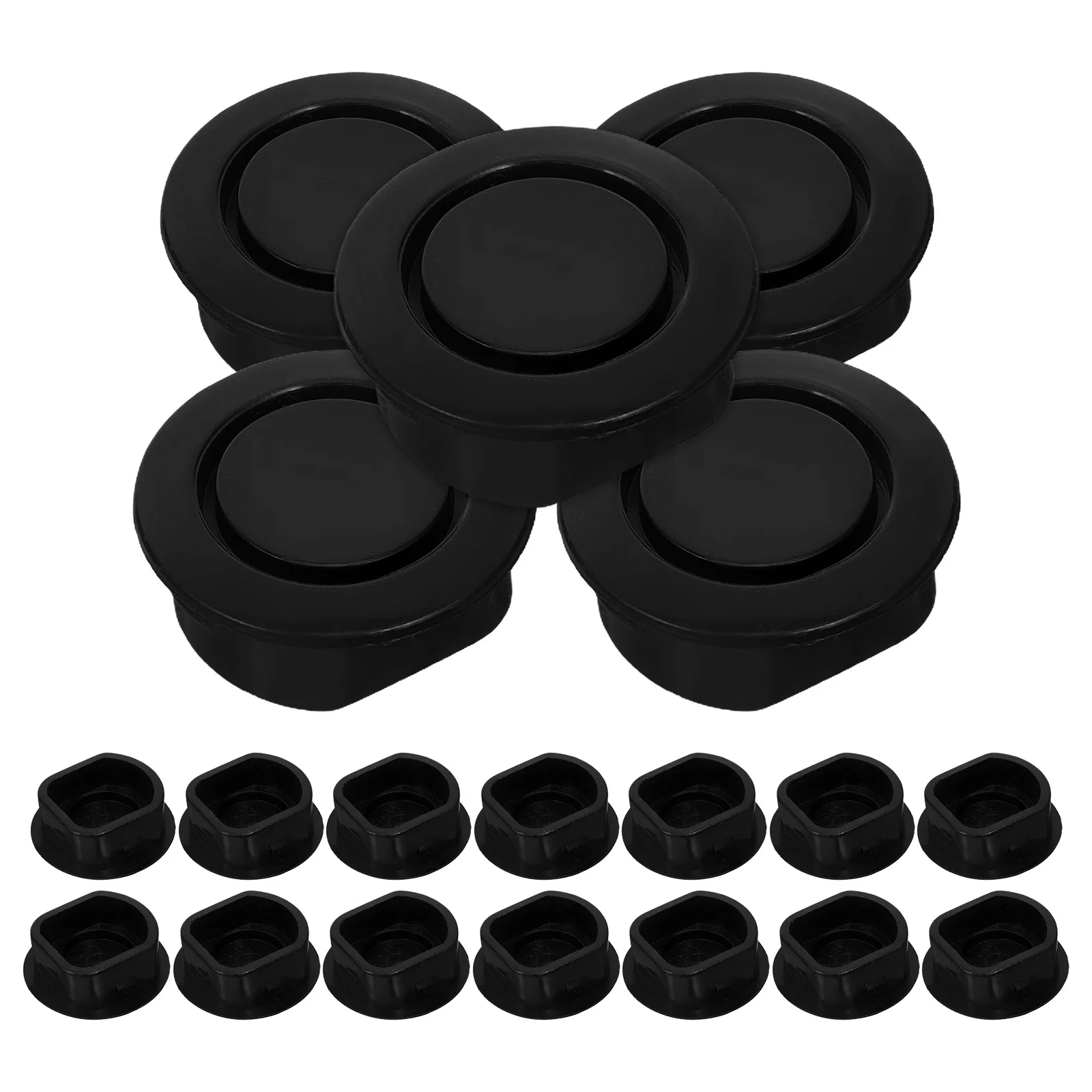 

24Pcs Automotive Plastic Bumper Hole Covers Radar Sensor Caps Protect from Debris Moisture for Front Rear Vehicle