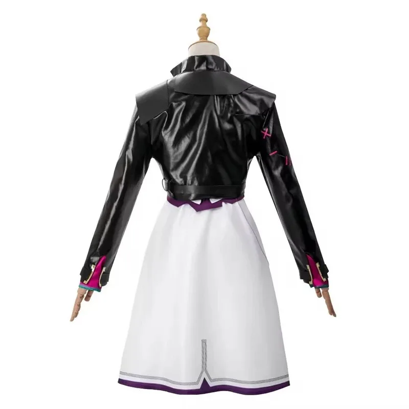 

CyArcane LOL Powder Jinx Wig Cosplay Women Halloween Costume Female Jinx Uniform Disguise Dress Outfits Carnival Roleplay Suit