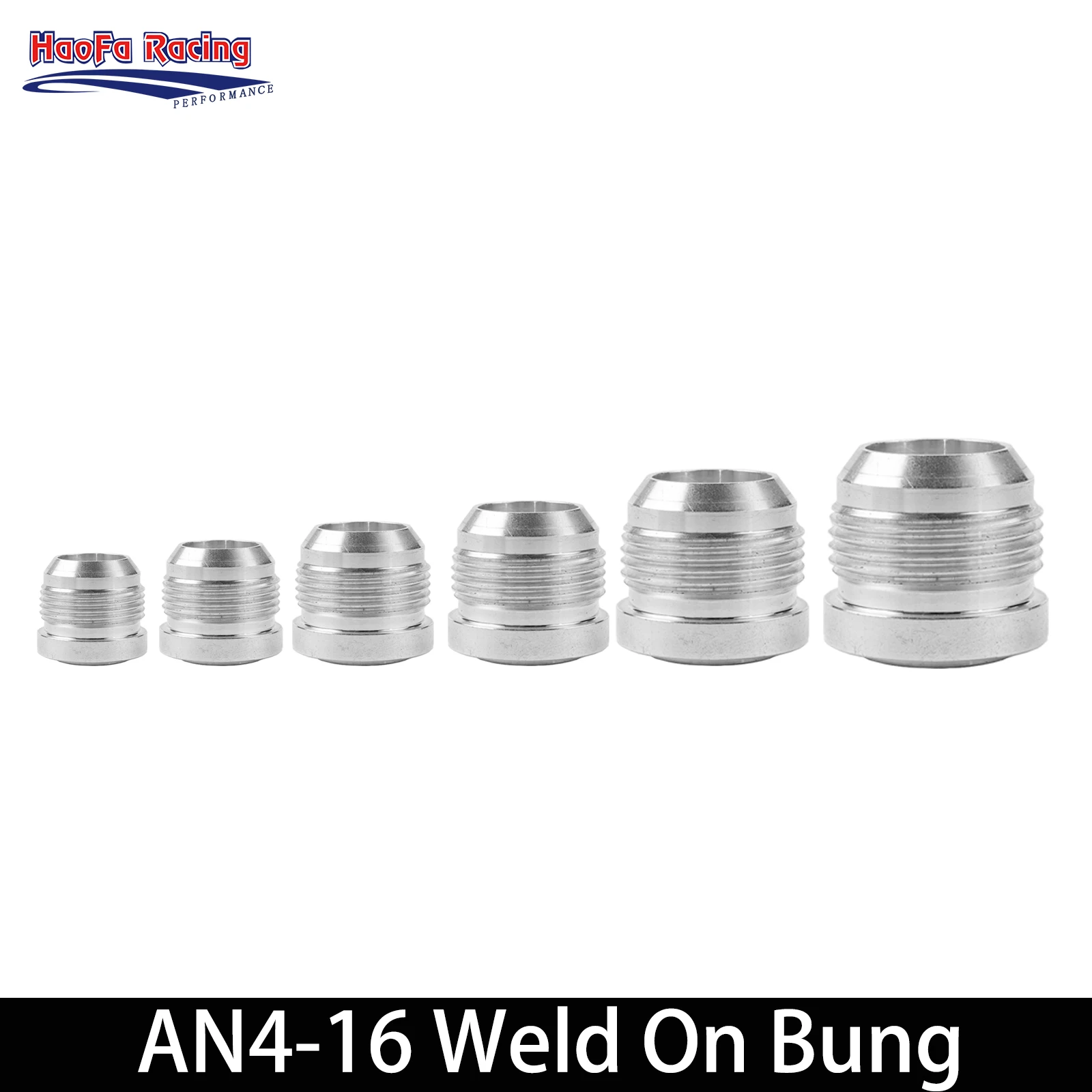

HF Weld on Bung AN4 AN6 AN8 AN10 AN12 AN16 Fitting Bung Nut Hose Fitting Aluminium Male Car Accessories 2PCS