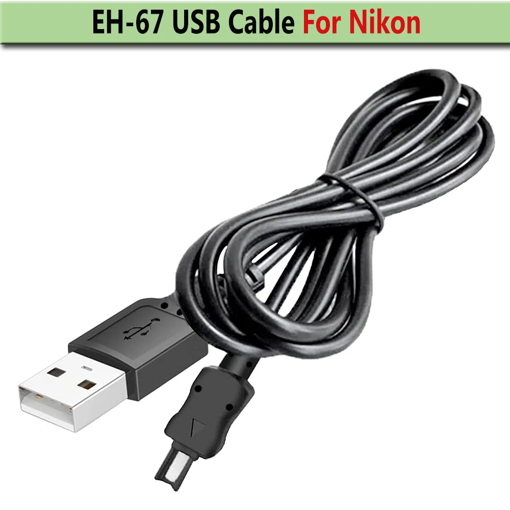 EH-67 EH67 USB Cord Charger for Nikon Coolpix L100 L105 L110 L120 L310 L320 L330 L340 L810 L820 L840 B500 Cameras