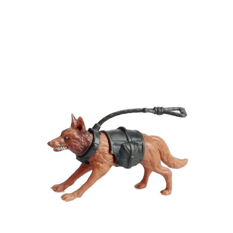 Figurki zwierząt Psy Wilczy pies Dalmatyńczyki Scena wojskowa Akcesoria Żołnierze Policja Pies Zabawka Samochód Dekoracje Prezenty