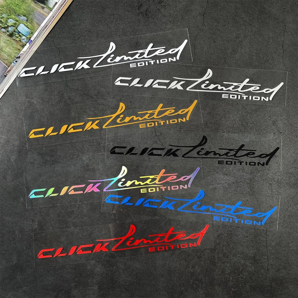 

1 шт., автомобильные наклейки Witty «Click Limited Edition», несколько цветов, дизайнерские наклейки, отличительные автомобильные Стайлинг