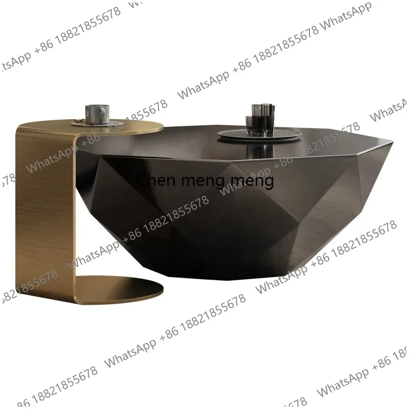Diamond coffee table high sense modern simple special-shaped light luxury household Italian minimalist coffee table