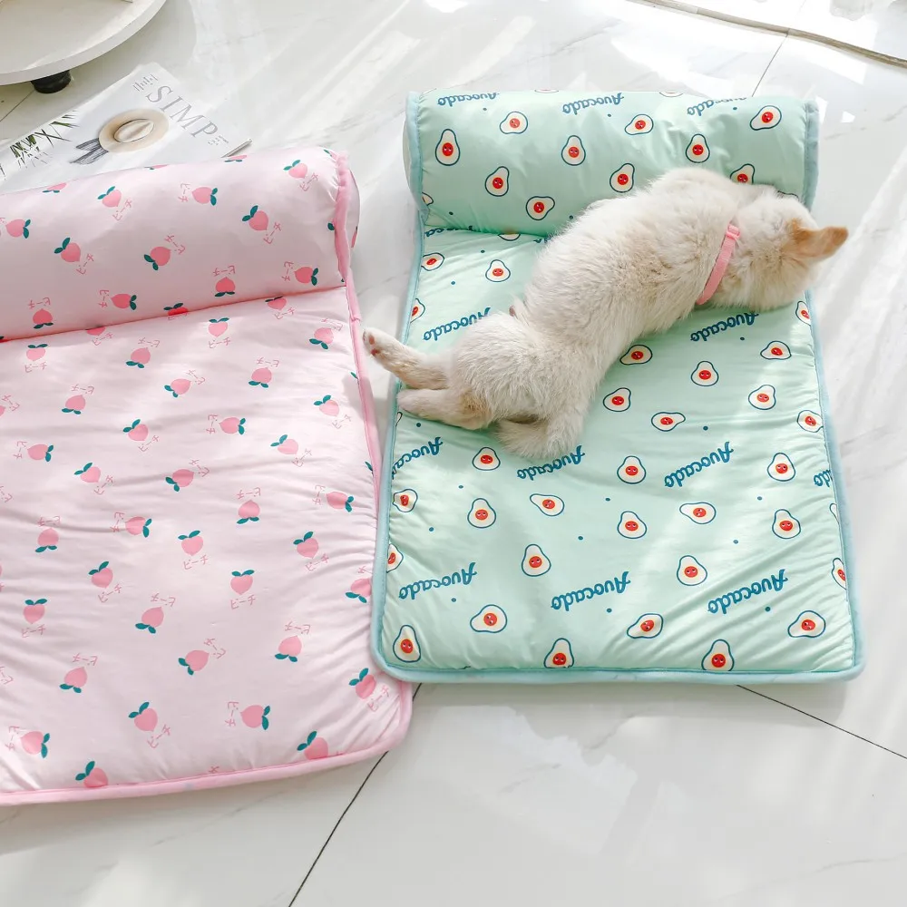 

Dog Mat Cooling Summer Pad Mat For Dogs Cat Soft Breathable Blanket Pet Ice Pads Dog Bed Washable Animal Cold Bed
