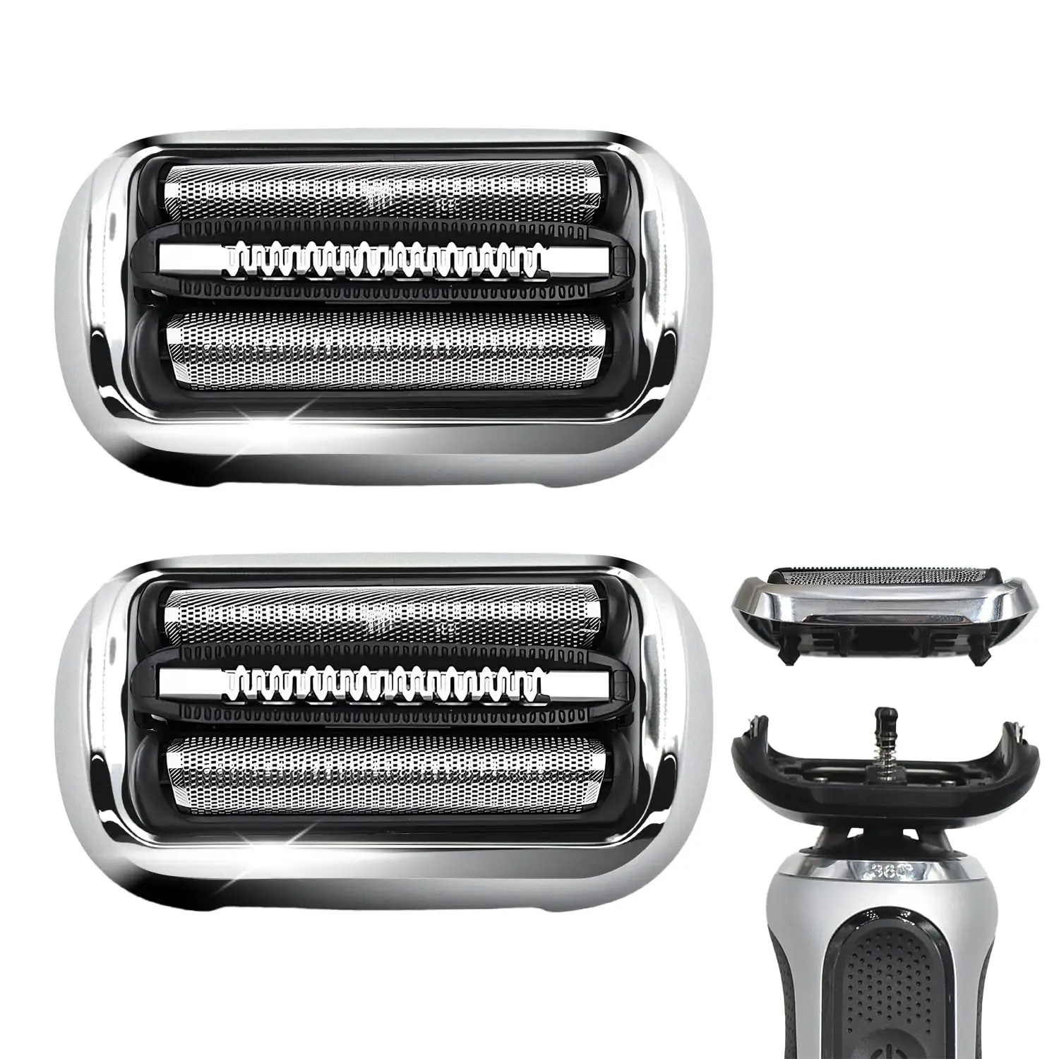 Cabeça de Substituição Brangdy 73S Compatível com Barbeadores Elétricos Braun Série 7 7020s 7025s 7027 cs 7071cc 7075cc 7085cc