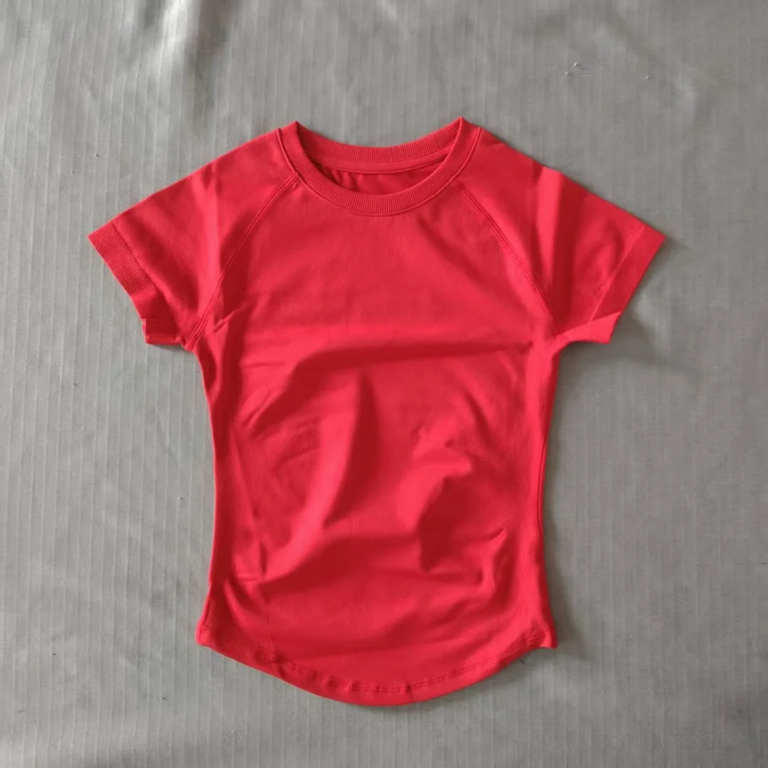 DF LOGO Short-Sleeve Sports T-Shirt  for Women,Impact Cropped Gym Top, Lightweight Yoga Top, Stretchy Athletic Tee image 3