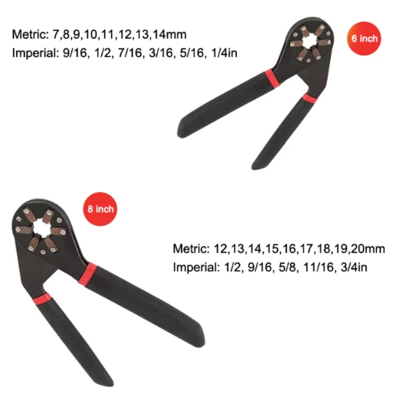 6In/8In Torque Adjustable Spanner Tool Mini Magic Open Car Repair Multifunctional Outer Hexagonal Plum Blossom Wrench Home Tools