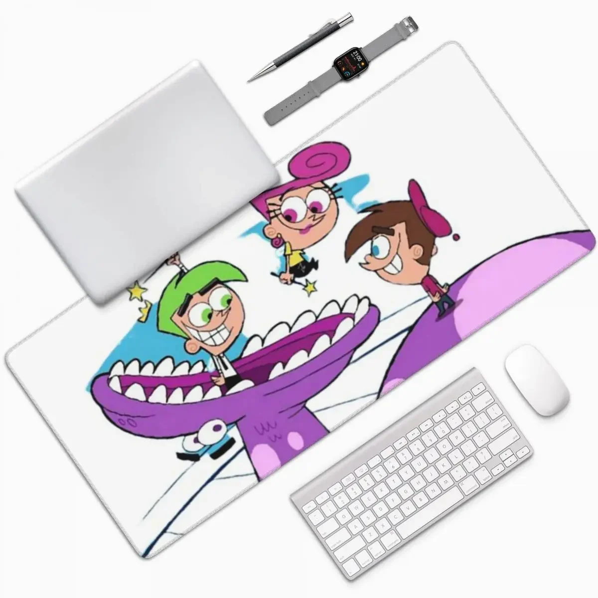 Fairly Oddparents Cosmo Large Mouse Pad Computer Keyboard Mouse Mat Gamer PC Laptop Desk Mat Office Accessories Table Mats