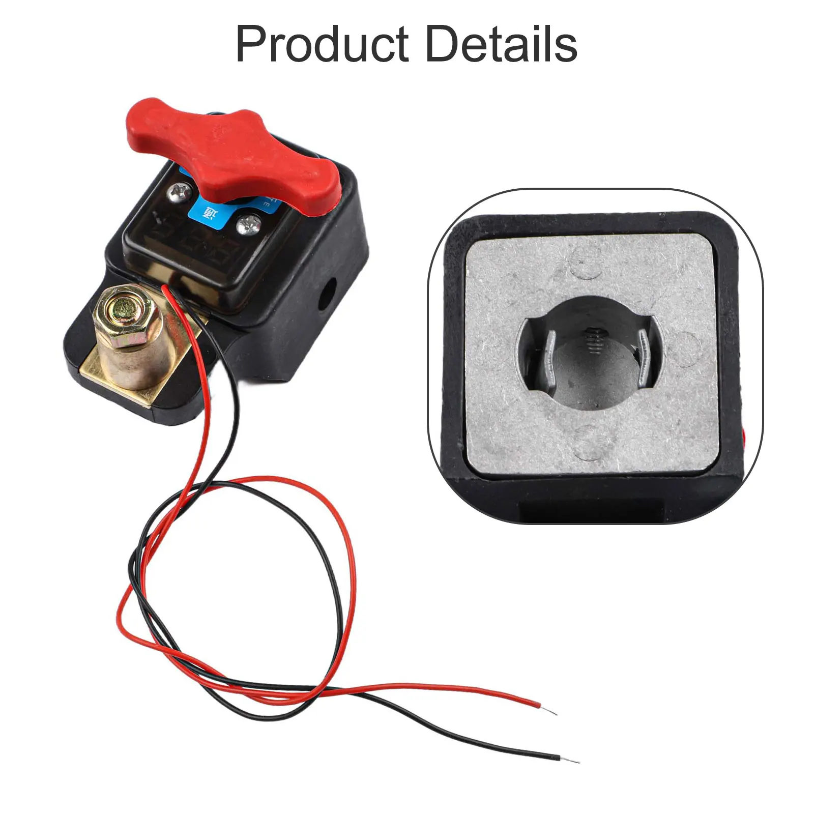 

12 24V Quick Disconnect Switch for Cars and Agricultural Vehicles with Digital Voltage Display for Electrical Protection