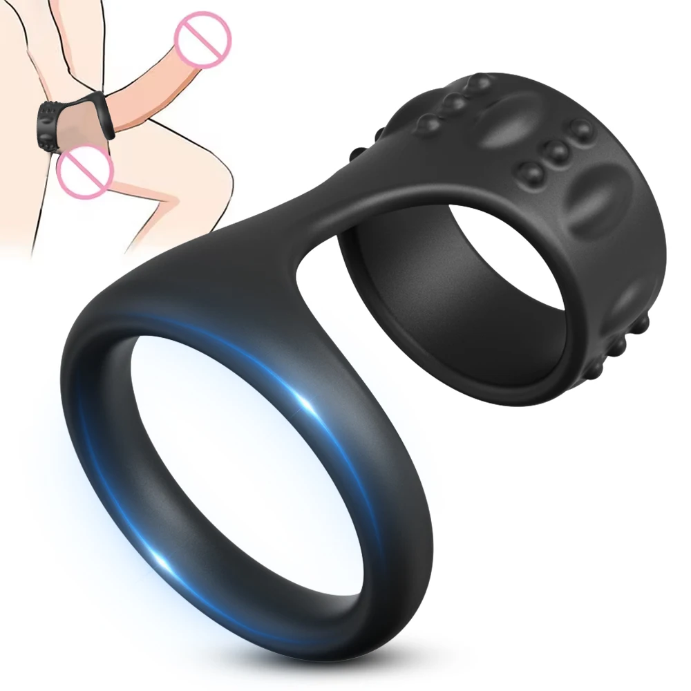 Anillos para pene masculino, anillo para pene, Juguetes sexuales para pene para hombres, parejas, retardante de eyaculación, mejora la erección para adultos, extensor de pene 18+
