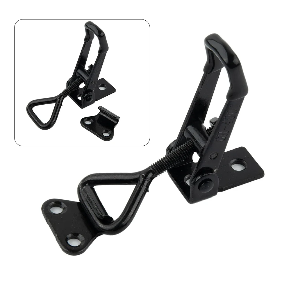 

Adjustable Toggle Clamp Catch Clip Seasoned Steel Hasp GH 4001 Perfect For Lock Free Handle Less Boxes Easy To Install