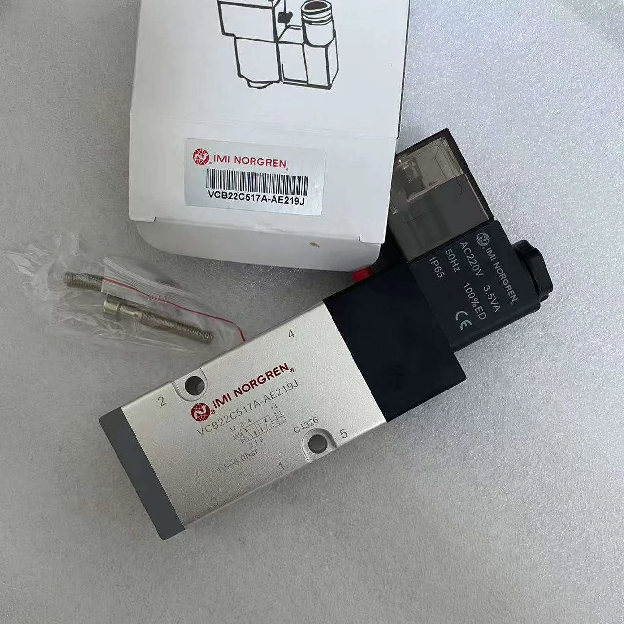 VCB22C517A-AE219J, Norgren IMI, solenoid valve, G1/4 'thread, AC220V