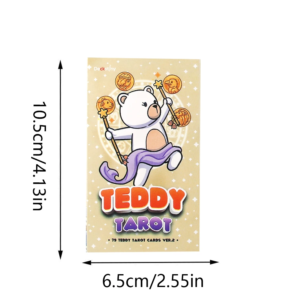 ไพ่ทาโรต์เท็ดดี้ สำหรับทำนายดวงชะตา เกมไพ่สำหรับครอบครัว เกมไพ่สำหรับผู้เริ่มต้น เกมทำนายดวงชะตา