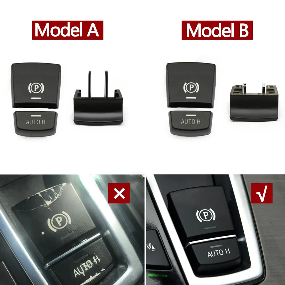 Car Electronic Parking Brake Switch Auto H Button Switch Cover For BMW 5 6 7 X3 X4 X5 X6 Series F01 F02 F10 F12 F15 F16 F25 F26