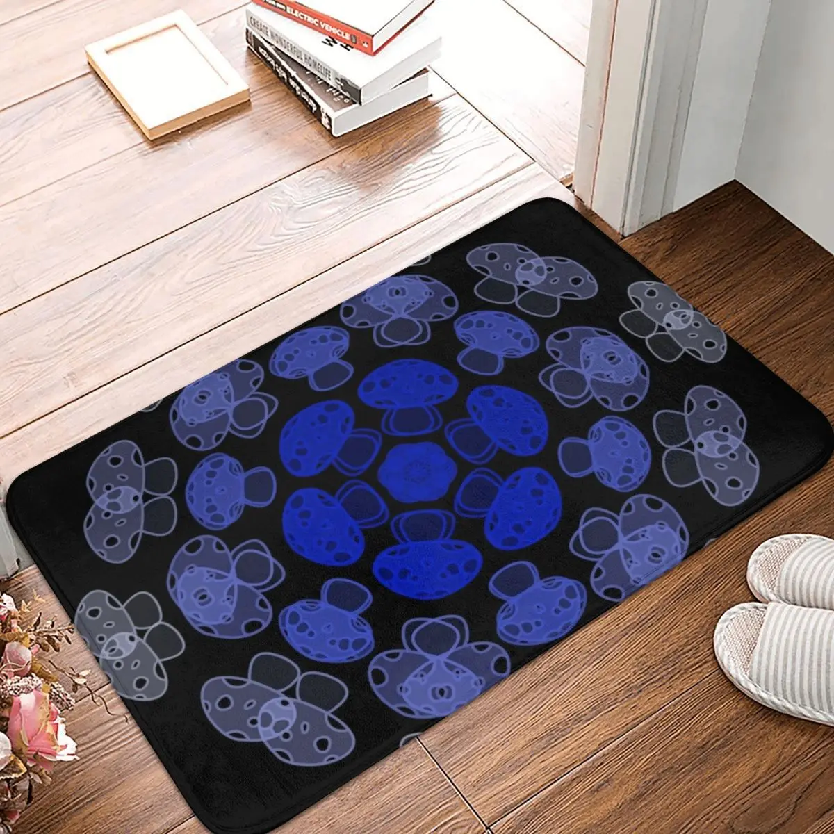 Cursed Kaleidoscope Mushrooms Doormat Anti-skid Super Absorbent Bathroom Floor Mats Home Entrance Rugs Bedroom Carpet Footpad