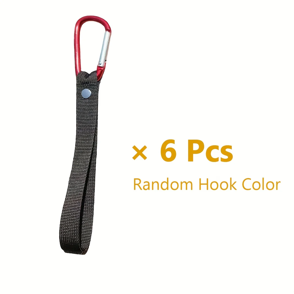 Random Color 6-Pack Hooks, Multifunctional Bag Clips , Drill-Free Installation,Suitable for Motorcycles, Scooters & Bicycles