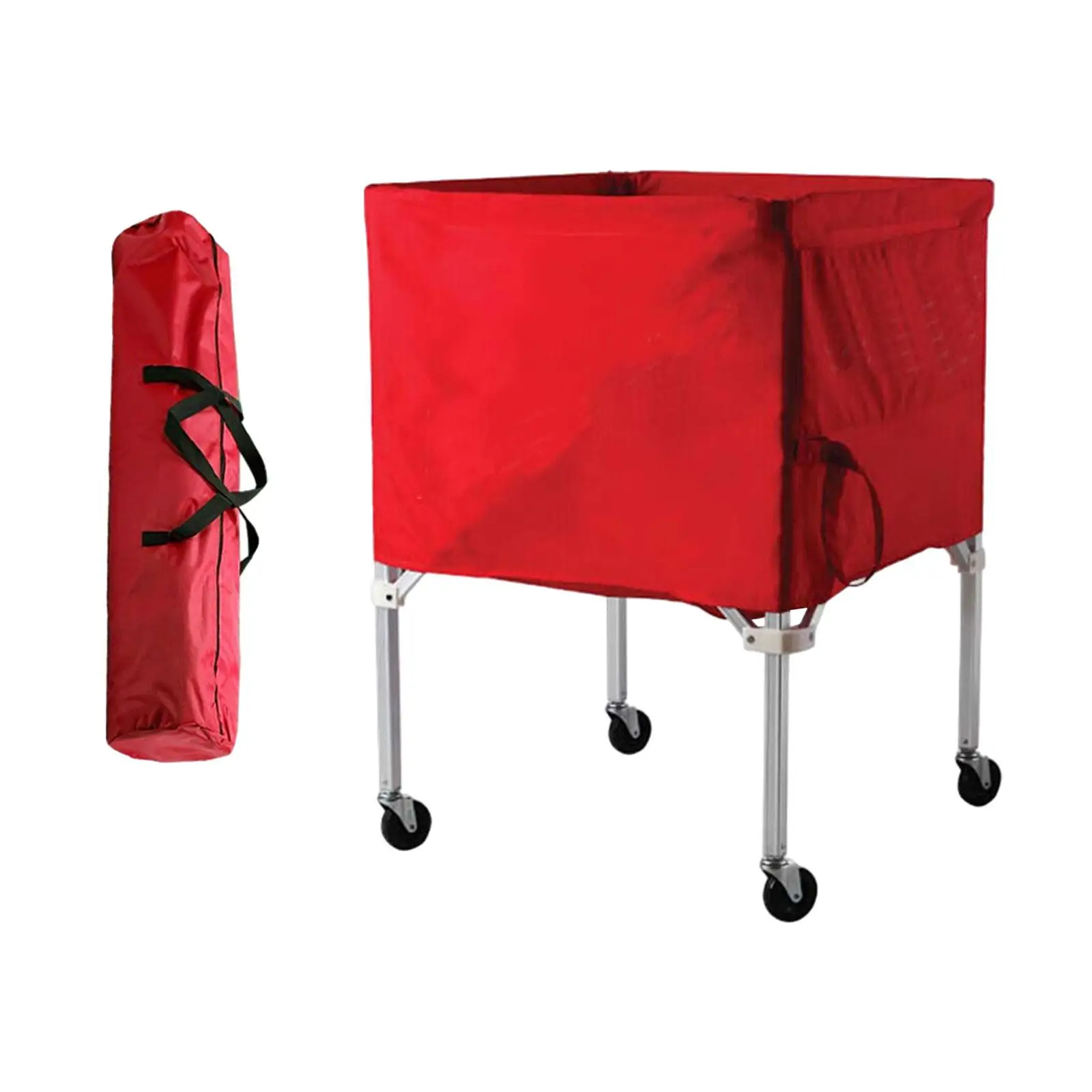 Rolando Sports Ball Cart com bolsa de transporte, Bola dobrável, Garagem Ball Storage Locker, Voleibol Toy, tênis e futebol