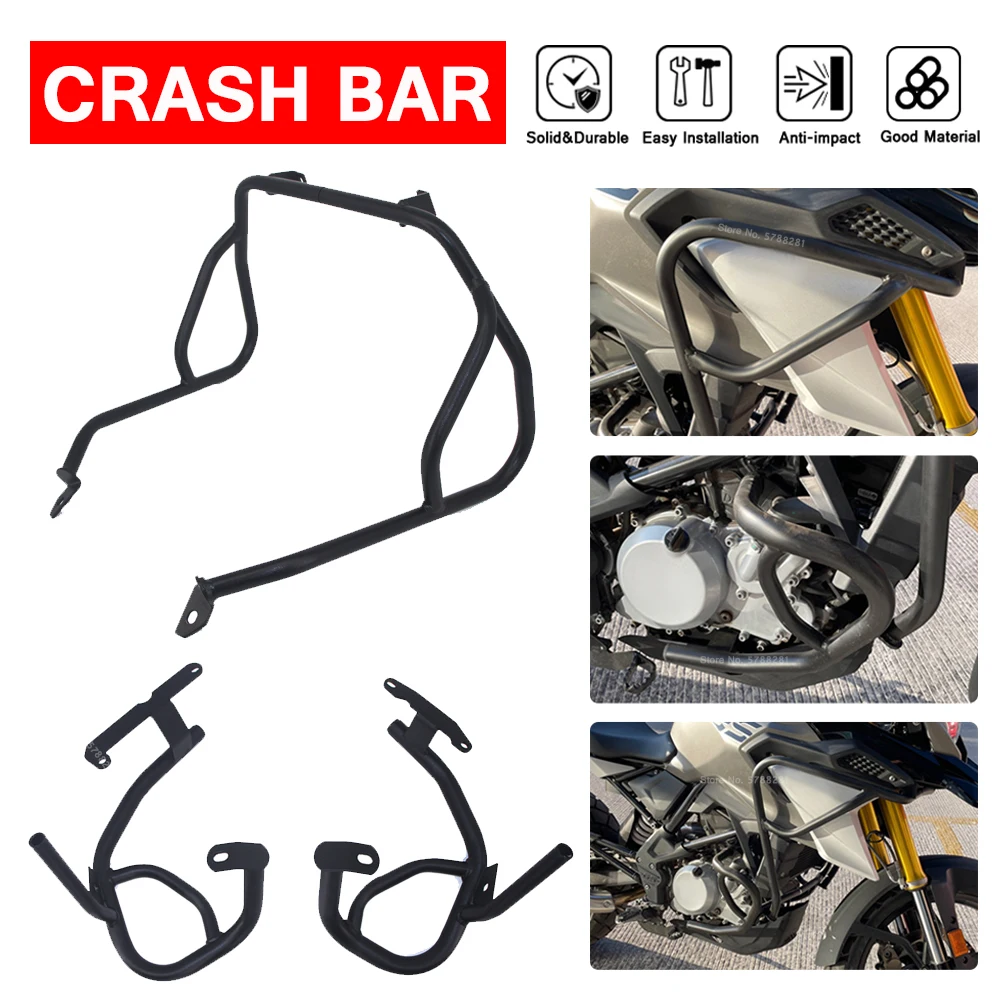 Motorcycle Crash Bars For BMW G310GS 2017-2019 2020 2021 G 310 GS G310 GS Upper Lower Engine Guard Bumpers Tank protector Cover