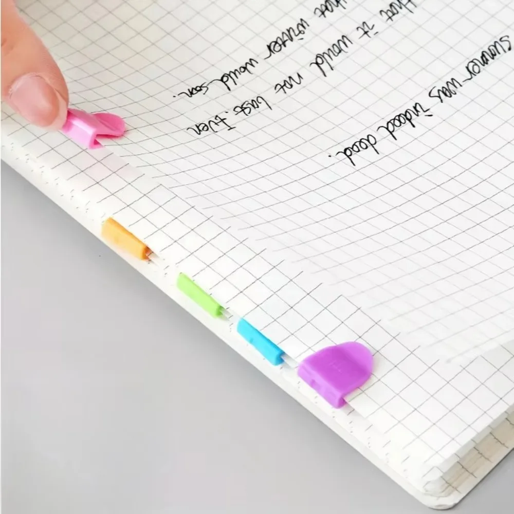 20Pcs Colorful Bookmark Documents Bookmarks File Paper Clips Book Marks Index Page Holder Book Page Corner Binder Clip