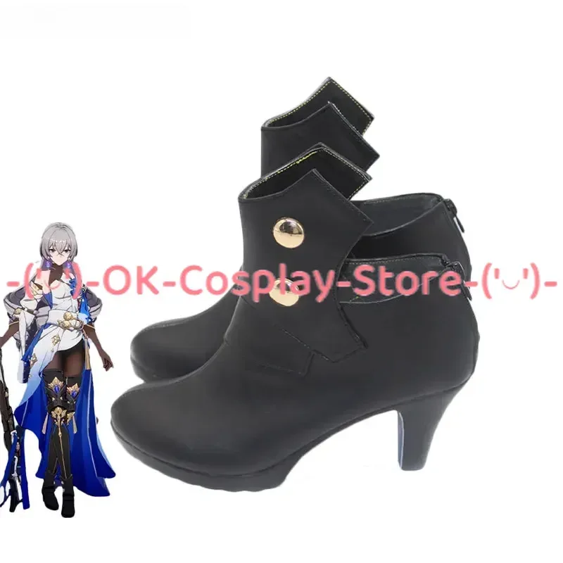 

DY20[Customized] Game Honkai Star Rail Bronya Cosplay Shoes Anime Roleplay Prop Halloween Carnival Holiday Party PU Leather Boot