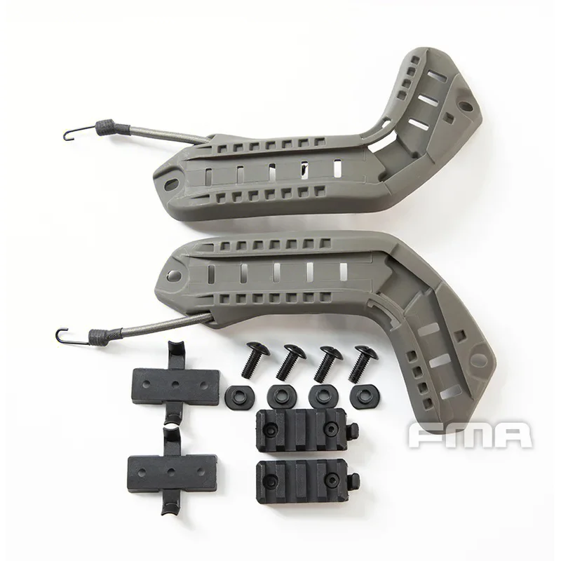 BK/DE/FG اللون التكتيكي النايلون FMA دليل السكك الحديدية OPS سريع الباليستية/BJ/PJ خوذة الملحقات