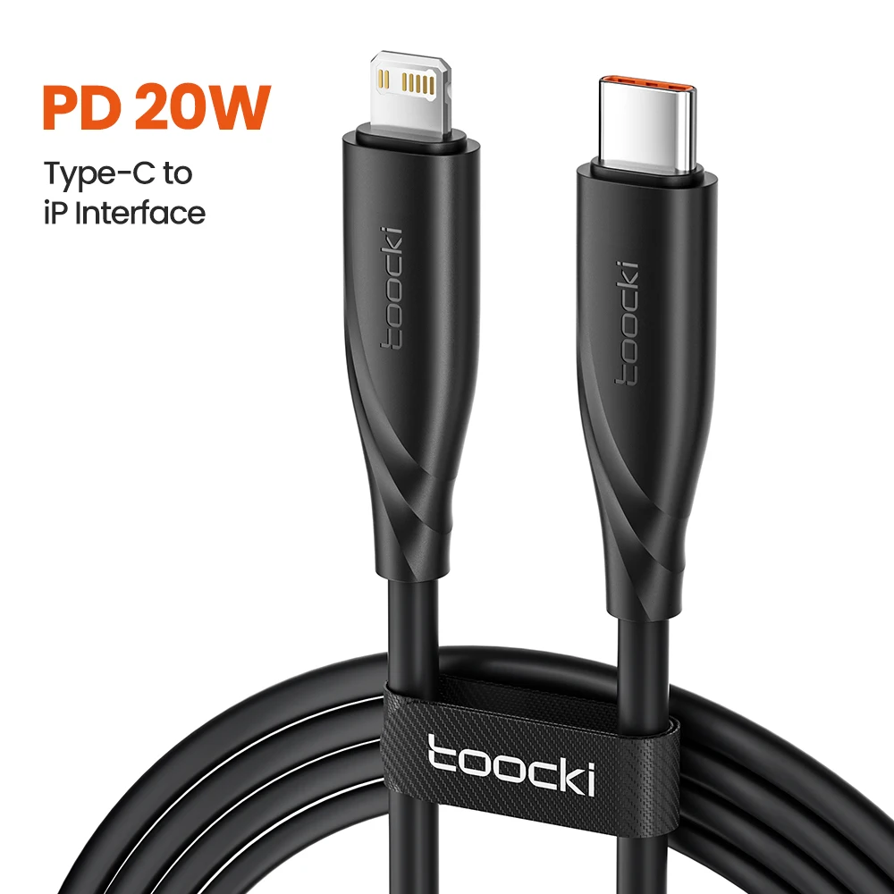 Toocki 20W USB C Verlichtingskabel Voor iPhone 14 13 12 Pro Max iPad Snel opladen Type C Naar Verlichting Oplader Snoer Voor iPhone X XR