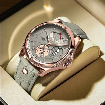 POEDAGAR décontracté Quartz hommes montres marque de luxe calendrier d'affaires en cuir Sport montre-bracelet mâle étanche cadeaux horloge Relógios