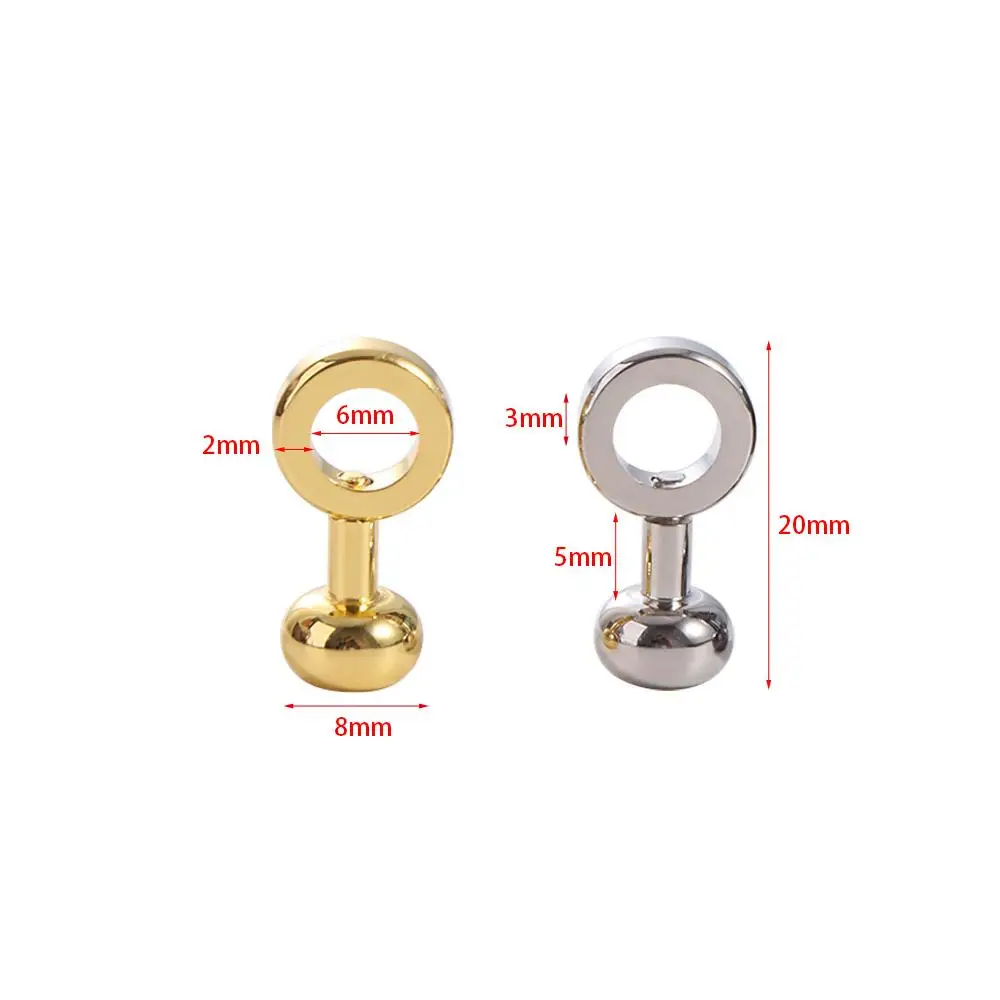 Copper Zipper Transform Buckle Studs Rivets for DIY Replace Chain Buckle Round Bag Modified Accessories Adjust Hardware Button