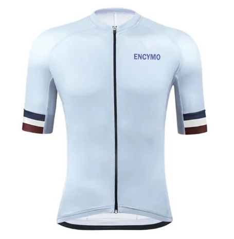 ENCYMO New Pro Team Top Quality Men's Cycling Jersey Short Sleeve Tight Fit Bicycle Road Bike Clothing