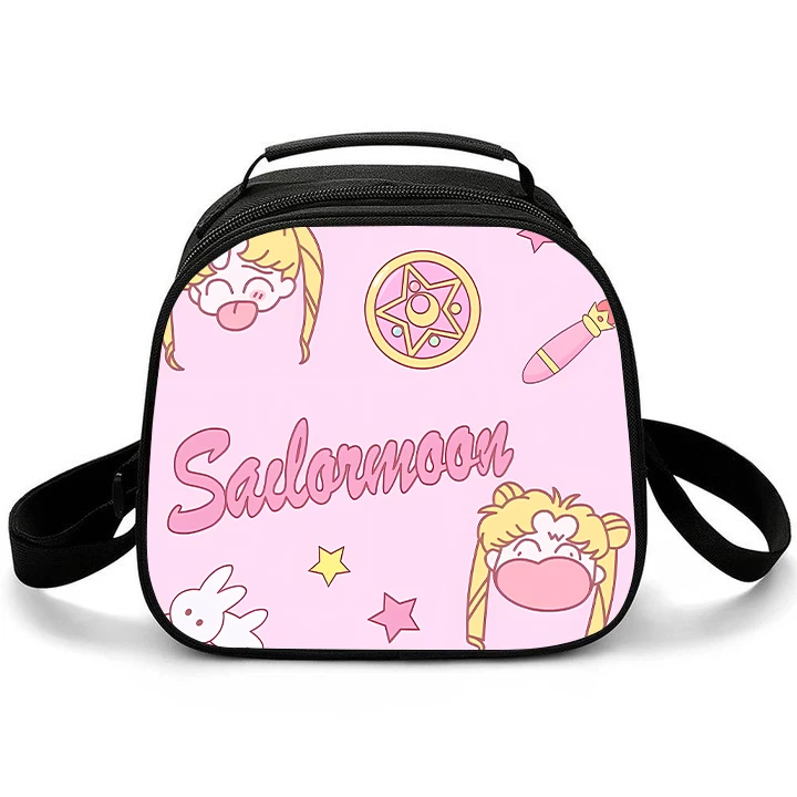 Sailors Moons Lunch Bag Primary Student Lunch Box Bags Ice Shoulder Bags Cute One-shoulder Portable Meal Bag Birthday Gifts