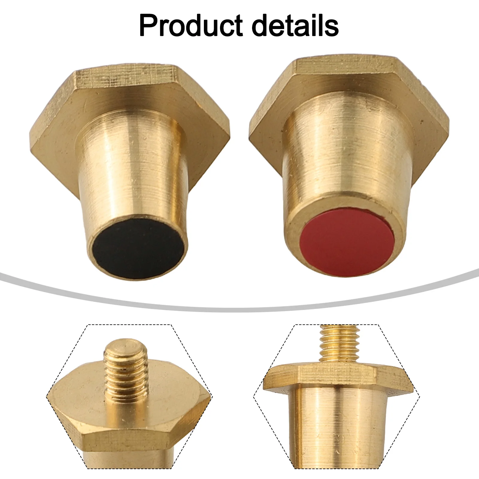 2pcs M6 Battery Terminal Adapter for Lithium Car Batteries Brass Construction for Optimal Conductivity and Durability