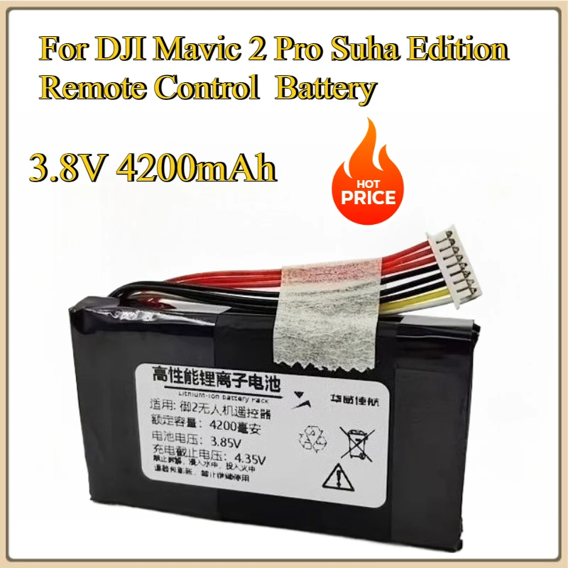 

New Controller Battery for DJI Mavic 2 Pro Suha Edition Remote Control Battery 3.8V 4200mAh