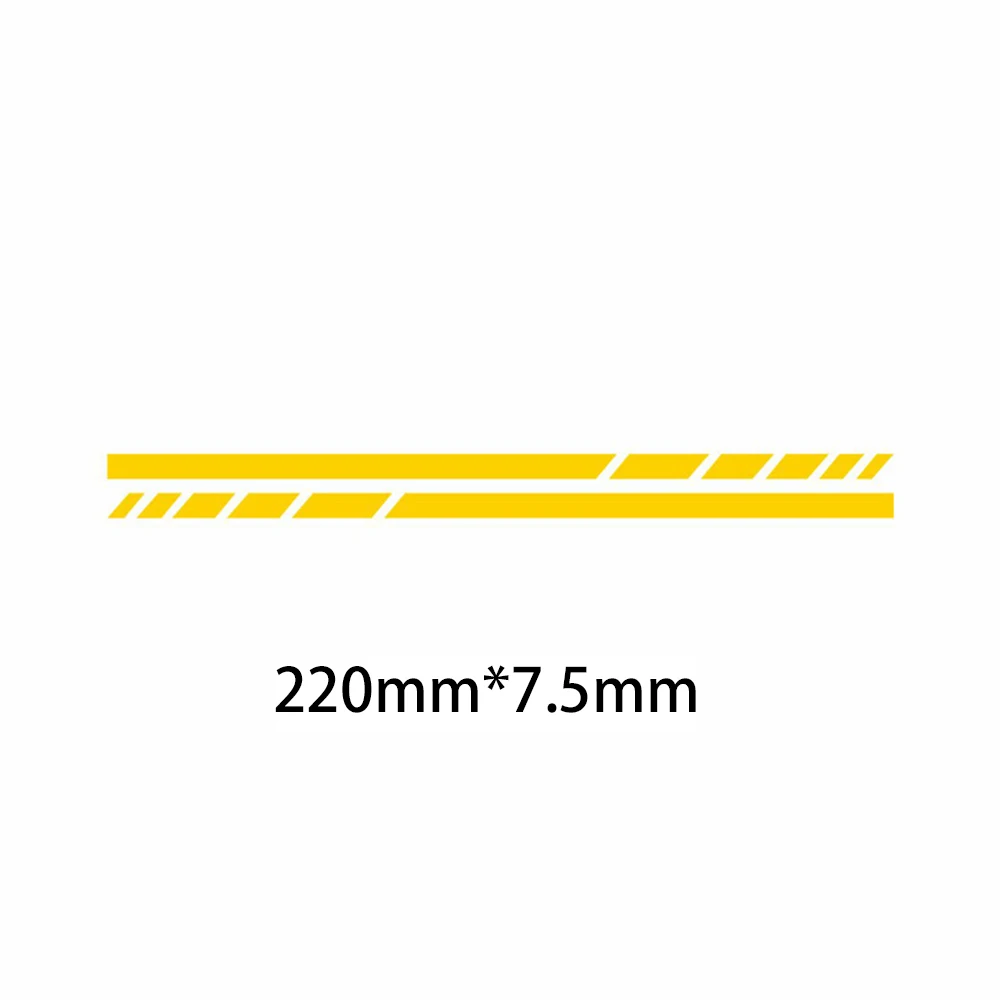 2pcs Sports Strip Motorcycle Stickers Fuel Tank Helmet Decor Waterproof Car Rearview Mirror Vinyl Decals Vehicle Accessories image 5