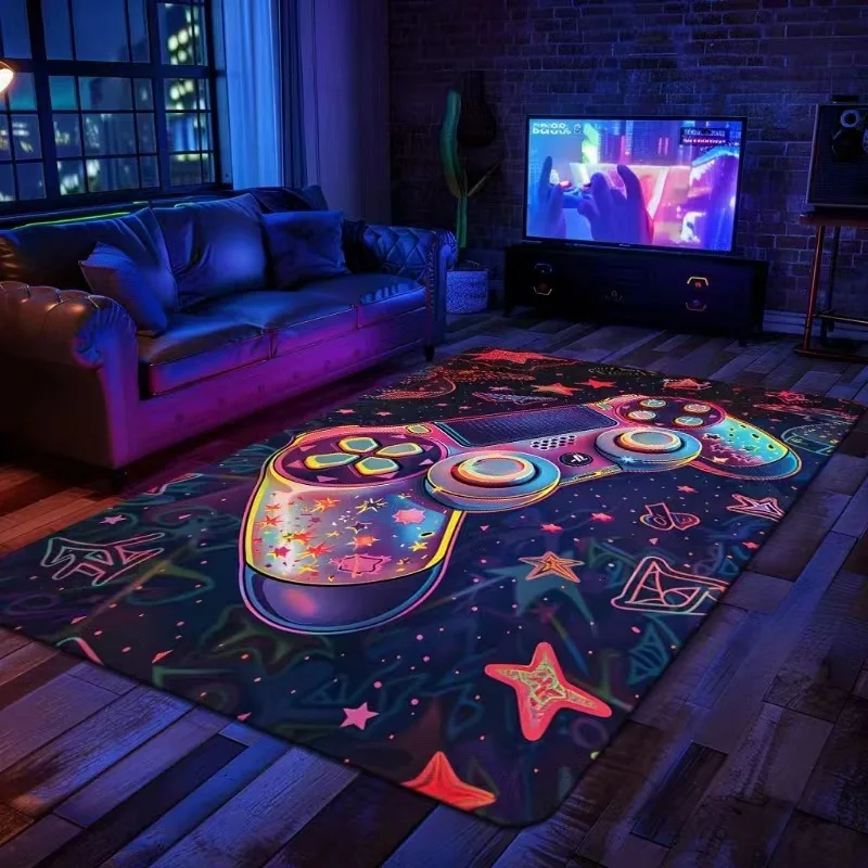 New Game Console Handle Carpet Video Game Gaming Room Cool Bedroom Living Room Carpet Bedroom Decor