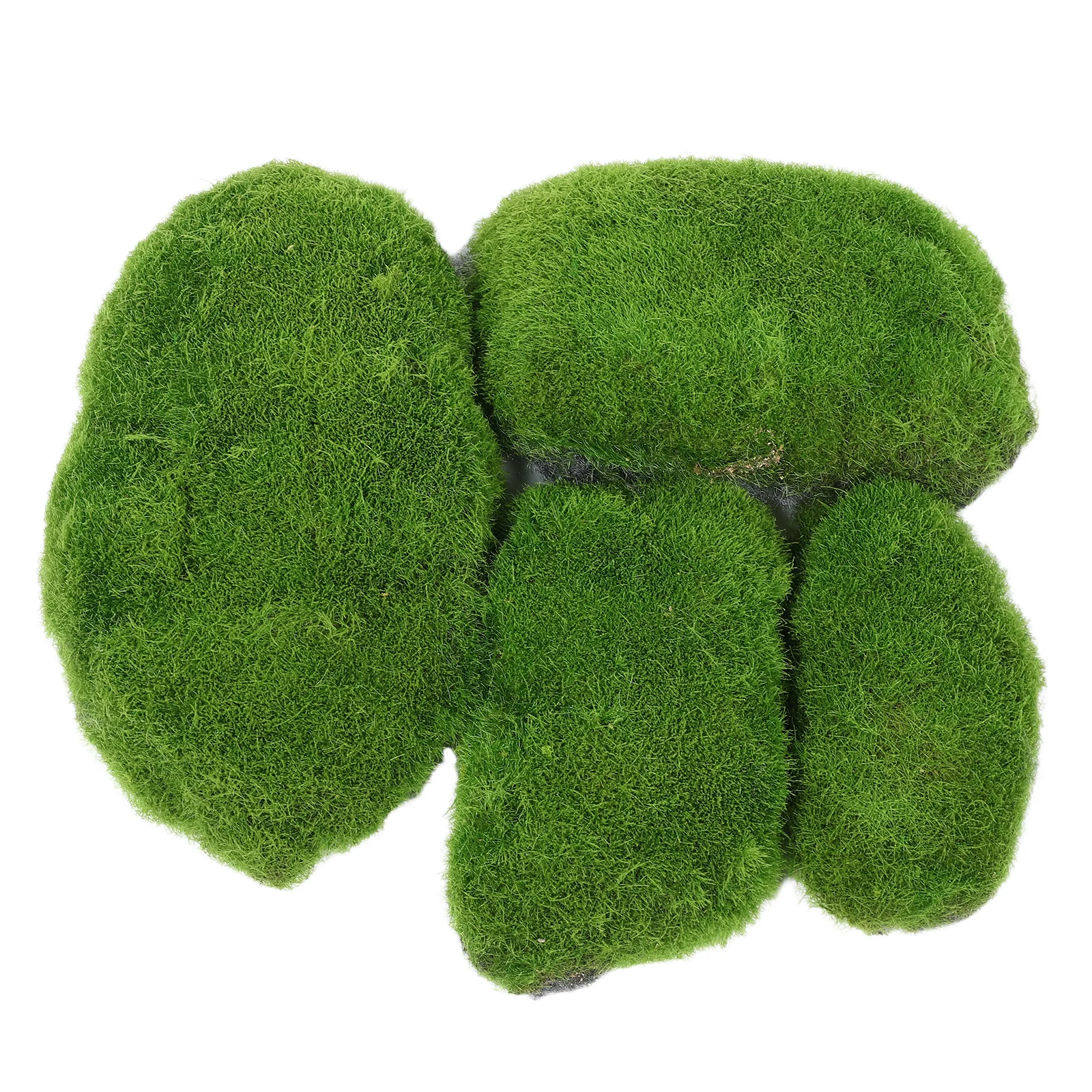 

4pcs Artificial Stones Simulation Moss Rockery Ornament For Indoor Plants Fake Moss Decorative Pebbles Micro Landscape Crafting