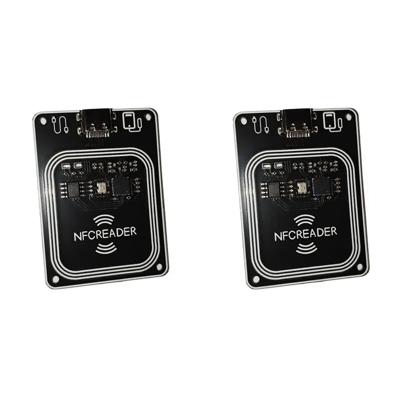 

【SURPISE】2X 13.56Mhz PN532 PCR532 RFID UID UID GEN2 IC Card Reader Wirter Module Type C With Software