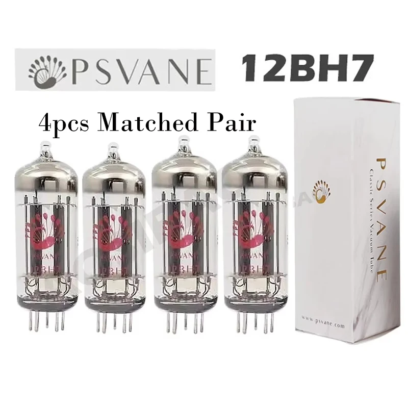 PSVANE 12BH7 Vacuum Tube Replaces 12BH7A 6N6 7119 HIFI Audio Valve Electronic Tube Amplifier Amp Kit DIY Matched Quad