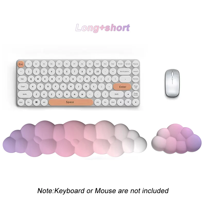 Tastatur-Handgelenkauflage Anti-Rutsch Schreibtischunterlage Memory-Schaum Handgelenkstütze Ergonomisches Mauspad Schreib-Handgelenkauflage für Büro