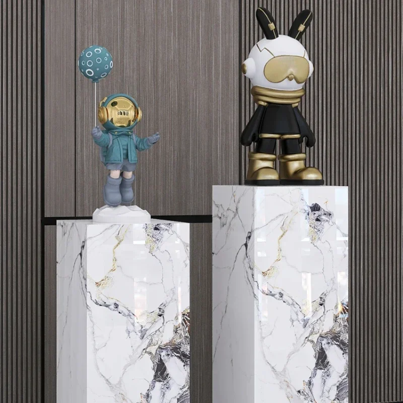 Living room porch hotel club exhibition hall marble sculpture ornaments base table crafts decorative rock base.