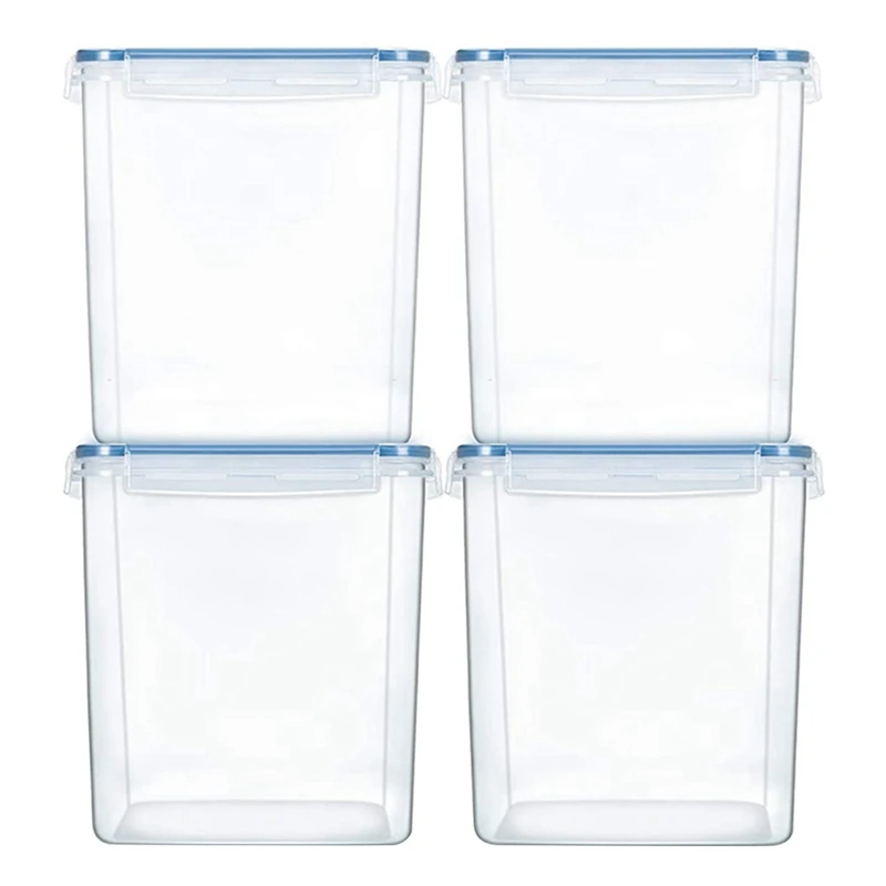 

Whole Grain Storage Tank Kitchen 5.2L Food Preservation Box Plastic Transparent Sealed Jar Set With Labels